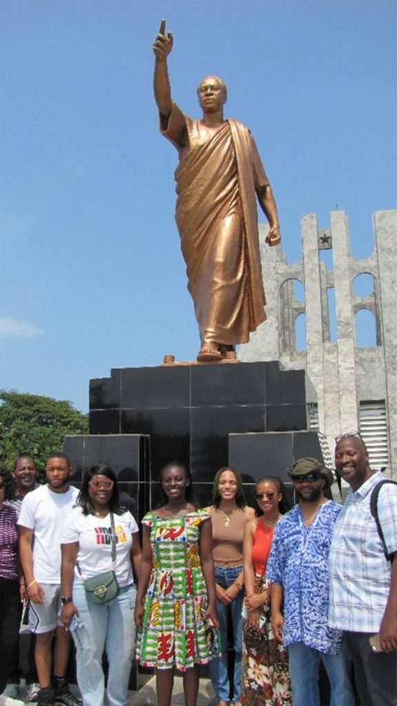 CBIS Dean Matthew W. Guah (left) signs the MOU with Johnson Nyarko Boampong, vice chancellor at the University of Cape Coast in Ghana.